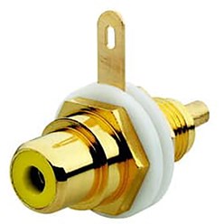 cinch connector geel voor draagring